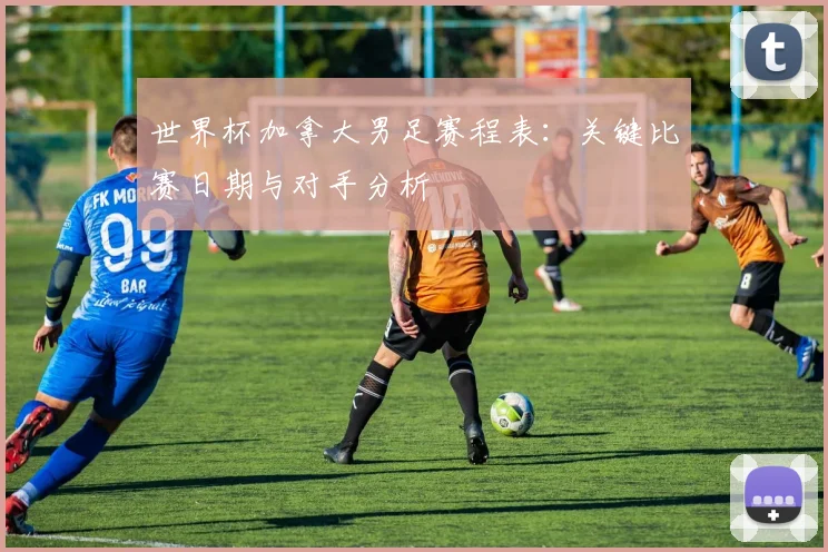 世界杯加拿大男足赛程表：关键比赛日期与对手分析